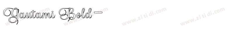 Gautami Bold字体转换